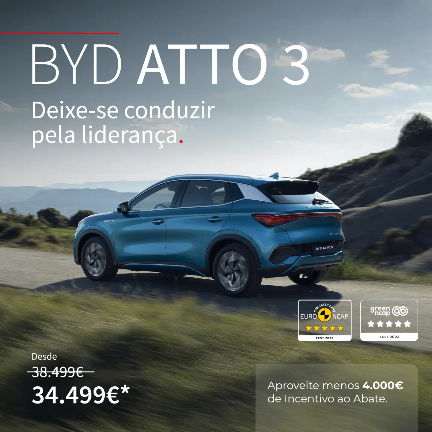 BYD ATTO 3 Azul Incentivo ao abate