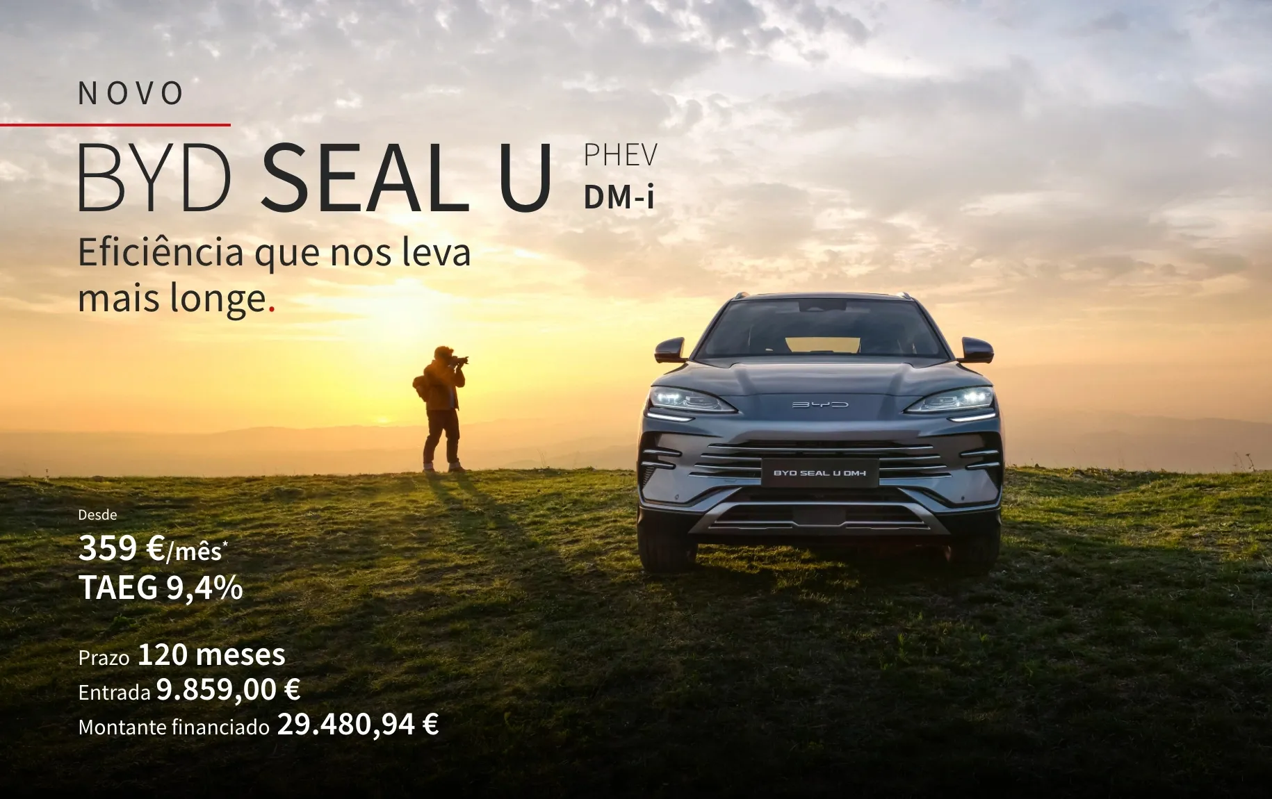 BYD SEAL U DM-i numa planície