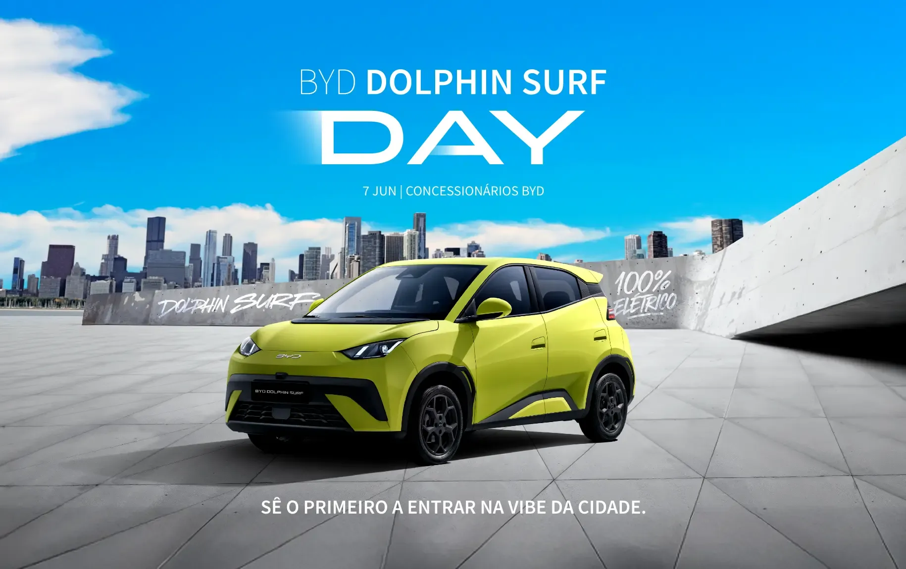 BYD DOLPHIN SURF estacionado 